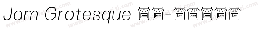 Jam Grotesque 粗体字体转换